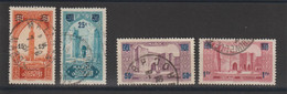 Maroc 1930-31 Série Sites Surchargée 124-127 4 Val Oblit. Used - Usati