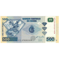 Billet, Congo Democratic Republic, 500 Francs, 2002, 2002-01-04, KM:96a, NEUF - Republik Kongo (Kongo-Brazzaville)