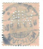 Perfin Firmenlochung - WR Aachen 30.6.1911 Poko - Germania - Lettres & Documents