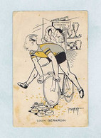 CPA Cyclisme : Louis GÉRARDIN . Illustrateur Abel PETIT. Caricaturiste, Vélo. - Ciclismo