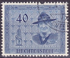 Liechtenstein 1953 Lord Baden-Powell (40c) Zu 262 Mi 318 Yv 280 Mit Eck-Stempel VADUZ 4.VII.5? (Zumstein 2018 CHF 5.00) - Oblitérés