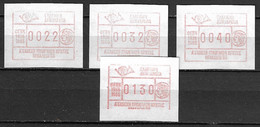 GREECE 1986 FRAMA Stamps For Philatelic Exhabition Of Heraklion Exhabition Set Of 22-32-40 Dr + 130 D MNH Hellas M 13 II - Machine Labels [ATM]