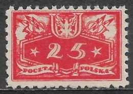 Poland 1920. Scott #O15 (MH) Numeral Of Value - Servizio