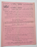 Pub Automobilia Années 1920 : Chiffon Safethin Pour Pare-brises Et Glaces / Dethoor à Bruxelles - Cars