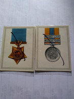 Egypt.south África.cig Card(2) No Postcard.medals Kedive Sudan Medal1896/8.star.1883.united Tobacco Co.better - Personnes