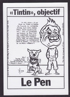 CPM Hergé Tintin Tirage 100 Exemplaires Numérotés Signés Par JIHEL Le Pen - Bandes Dessinées
