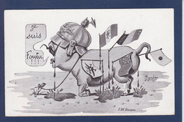 CPA Cochon Pig Surréalisme Illustrateur Non Circulé Anti Kaiser Satirique Caricature - Cochons