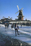 Nederland Holland Pays Bas Schaatsen Molen Dukkum ? Elfstedentocht - Dokkum