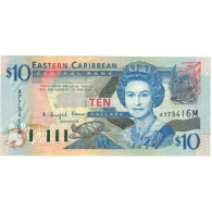 Billet, Etats Des Caraibes Orientales, 10 Dollars, Undated (2000), KM:38m, NEUF - East Carribeans