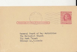 98708- BENJAMIN FRANKLIN POSTCARD STATIONERY, 1954, USA - 1941-60
