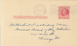 98709- BENJAMIN FRANKLIN POSTCARD STATIONERY, 1954, USA - 1941-60