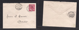 SUDAN. 1903 (19 Febr) Ewfekia - Alexandria, Egypt (23 Feb). 5rs Red Stat Env. Fine. - Sudan (1954-...)