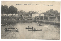 CPA 21 CÖTE D'OR  AUXONNE Pont De France, Un Jour De Fête - Auxonne