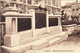 HERVE - Monument Des Combattants - Edition : Mathot, Bazar à Herve - N'a Pas Circulé - Herve