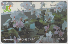 JAMAICA - White Orchids, CN:11JAMD , Normal Zero: "0", 200 $, Used - Jamaica