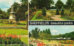 - SHEFFIELD'S Beautiful Parks (Yorkshire). - Millhouses Park - Beauchief Gardens - Endcliffe Park  - Scan Verso - - Sheffield