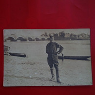 CARTE PHOTO SOLDAT A IDENTIFIER PONT 1914 - Weltkrieg 1914-18