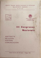 III Congresso Nazionale ARPC Di AA.VV., 1982, SIPAD - Medicina, Biologia, Chimica