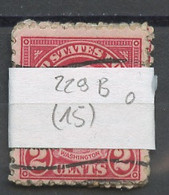 Etats Unis - Vereinigte Staaten - USA Lot 1922-25 Y&T N°229B - Michel N°252B (o) - Lot De 15 Timbres - Strips & Multiples