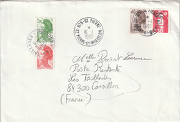 SPM - LETTRE Avec Taxe Poste Restante (16/01/1990) Pour Cavaillon (84) - Storia Postale