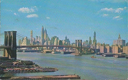 USA - New York - Brooklyn Bridge - Harbor - Nice Stamp - Long Island