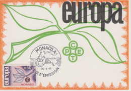 Carte  Maximum  1er  Jour   MONACO   EUROPA    1965 - 1965