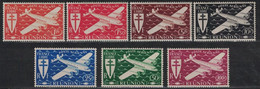 REUNION - FRANCE LIBRE - N°28 A 34 NEUFS *** - COTE 11€. - Luchtpost