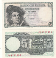 CRBS0303 BILLETE ESPAÑA 5 PESETAS 1948 SIN CIRCULAR 25 - Sonstige & Ohne Zuordnung