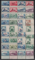 MARECHAL PETAIN - SERIE COLONIALE COMPLETE DE 48 TIMBRES NEUFS AVEC BORD DE FEUILLE ET CROIX - PEU COURANT. - 1941 Série Maréchal Pétain