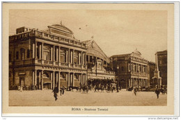 ROMA - Stazione Termini, Cartolina  Sepia - Stazione Termini