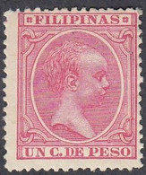 Philippines, Scott #141, Mint Hinged, King Alfonso XIII, Issued 1890 - Filipinas