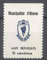 VIÑETAS - VIGNETTE - CINDERELLAS -SPAIN Espagne - Municipalitat D'Alcover Ajut Regufiats - Erinnofilia