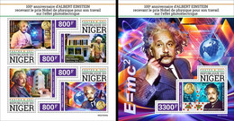 Niger 2021, Einstein, 4val In BF +BF - Albert Einstein