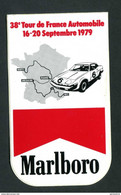 Sticker Autocollant "Marlboro"  38e Tour De France Automobile - 16-20 Septembre 1979 - Course Automobile - Automobile - F1