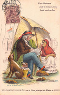 MEXIQUE  -  3 Old Postcards Illustrated "  TIPOS MEXICANOS " Evangelista Espanol , , Hermanos , Hacendado - Mexiko