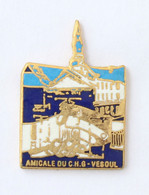 Superbe Pin's AMICALE DU CHG - Vesoul (70) - Hôtel De Ville - Poignée De Main - K556 - Médical