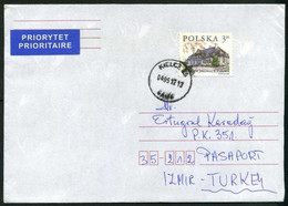 Poland Kielce 2012 Priority Mail Cover Used To Izmir Turkey | Mi 3882 Polish Country Estates: Janowiec - Cartas & Documentos