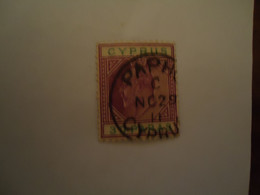 CYPRUS  USED STAMPS  KINGS   POSTMARK PAPHOS   1911 - Oblitérés