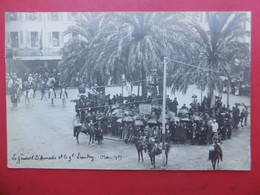 GENERAL D AMADE ET GENERAL LYAUTEY A ORAN 1909 CARTE PHOTO - Personnages