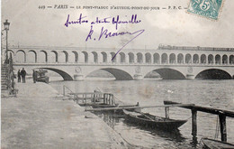 PARIS LE PONT VIADUC D'AUTEUIL POINT DU JOUR 1904 PRECURSEUR TBE - Die Seine Und Ihre Ufer