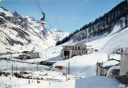 73-VAL-D'ISERE- LES PISTES DU BAS DE SOLAISE ET LE TELEPHERIQUE DE BELLEVARDE - Val D'Isere