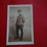 CARTE PHOTO SOLDAT MONTAGE - War 1914-18