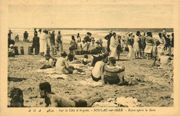 Soulac Sur Mer * Le Repos Après Le Bain * Baigneurs Plage - Soulac-sur-Mer