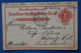 AB9 BRAZIL CARTE    LETTRE 1911  RIO JANEIRO POUR LEIPZIG GERMANY  ++ AFFRANCH.PLAISANT - Briefe U. Dokumente