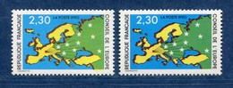 ⭐ France - Variété - YT Service N° 104 - Couleurs - Pétouilles - Neuf Sans Charnière - 1990 ⭐ - Unused Stamps