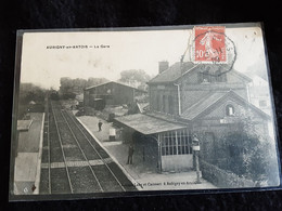 62 Aubigny En Artois La Gare Attention Petit Trou De Punaise Au Droit Fléché - Aubigny En Artois