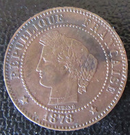 France - Monnaie 2 Centimes Cérès 1878 A - B. 2 Centimes