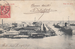 Egypte - Port-Saïd - Panorama - Vue Du Port - Bâteaux - Oblitération 1907 - Port-Saïd