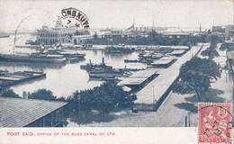 Egypte - Port-Saïd - Office Of The Suez Canal Co. Ltd - Postmarked 1913 - Port Said