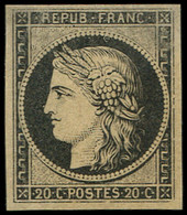 ** 3    20c. Noir Sur Jaune, TB - 1849-1850 Ceres